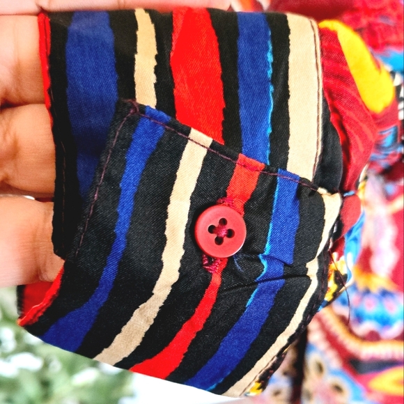 🏷️Truly 4 You Button Front Longsleeve Tie Waist Floral Midi Dress 2X - Picture 4 of 9